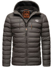 Stone Harbour Zaharoo wasserdichte Herren Regen Steppjacke Anthrazit Größe S - Gr. S