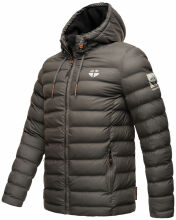 Stone Harbour Zaharoo wasserdichte Herren Regen Steppjacke Anthrazit Größe M - Gr. M