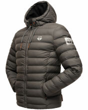 Stone Harbour Zaharoo wasserdichte Herren Regen Steppjacke Anthrazit Größe M - Gr. M