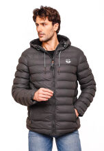 Stone Harbour Zaharoo wasserdichte Herren Regen Steppjacke Anthrazit Größe M - Gr. M