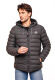 Stone Harbour Zaharoo wasserdichte Herren Regen Steppjacke Anthrazit Größe M - Gr. M