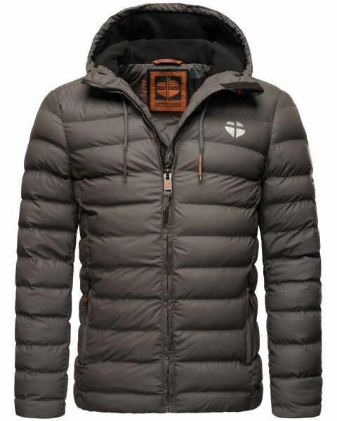 Stone Harbour Zaharoo wasserdichte Herren Regen Steppjacke Anthrazit Größe XL - Gr. XL