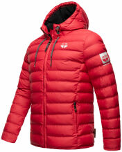 Stone Harbour Zaharoo wasserdichte Herren Regen Steppjacke Chili Rot Größe S - Gr. S