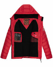 Stone Harbour Zaharoo wasserdichte Herren Regen Steppjacke Chili Rot Größe S - Gr. S