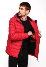 Stone Harbour Zaharoo wasserdichte Herren Regen Steppjacke Chili Rot Größe XXXL - Gr. 3XL