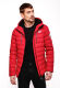 Stone Harbour Zaharoo wasserdichte Herren Regen Steppjacke Chili Rot Größe XXXL - Gr. 3XL