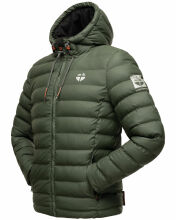Stone Harbour Zaharoo wasserdichte Herren Regen Steppjacke Olive Größe S - Gr. S