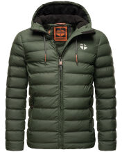 Stone Harbour Zaharoo wasserdichte Herren Regen Steppjacke Olive Größe L - Gr. L