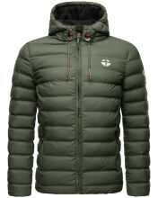 Stone Harbour Zaharoo wasserdichte Herren Regen Steppjacke Olive Größe L - Gr. L