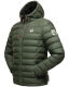 Stone Harbour Zaharoo wasserdichte Herren Regen Steppjacke Olive Größe L - Gr. L