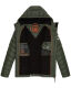 Stone Harbour Zaharoo wasserdichte Herren Regen Steppjacke Olive Größe L - Gr. L