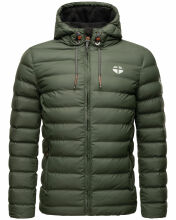 Stone Harbour Zaharoo wasserdichte Herren Regen Steppjacke Olive Größe XL - Gr. XL