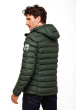Stone Harbour Zaharoo wasserdichte Herren Regen Steppjacke Olive Größe XXL - Gr. 2XL