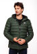Stone Harbour Zaharoo wasserdichte Herren Regen Steppjacke Olive Größe XXL - Gr. 2XL