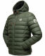Stone Harbour Zaharoo wasserdichte Herren Regen Steppjacke Olive Größe XXXL - Gr. 3XL