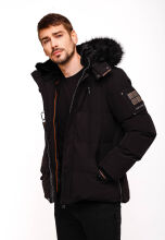 Stone Harbour Halvaar Herren Winterjacke Schwarz-SF-Gr.M