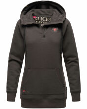 Navahoo Zauberelfe Damen Hoodie Pullover Pulli Sweater mit Kapuze Dunkelgrau Größe XS - Gr. 34