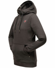 Navahoo Zauberelfe Damen Hoodie Pullover Pulli Sweater mit Kapuze Dunkelgrau Größe XS - Gr. 34