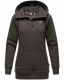 Navahoo Zauberelfe Damen Hoodie Pullover Pulli Sweater mit Kapuze Dunkelgrau Größe XS - Gr. 34