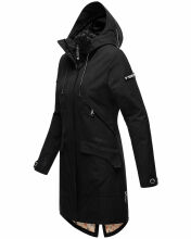 Navahoo Pfefferschote Damen Parka Schwarz Größe XS - Gr. 34