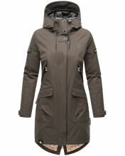 Navahoo Pfefferschote Damen Parka Anthrazit Größe S - Gr. 36