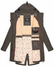 Navahoo Pfefferschote Damen Parka Anthrazit Größe S - Gr. 36