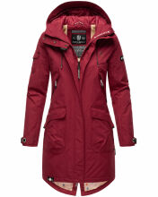 Navahoo Pfefferschote Damen Parka Rot Größe XS - Gr. 34