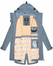 Navahoo Pfefferschote Damen Parka Blau Größe S - Gr. 36
