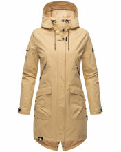 Navahoo Pfefferschote Damen Parka Beige Größe XS - Gr. 34