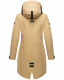 Navahoo Pfefferschote Damen Parka Beige Größe XS - Gr. 34