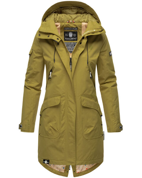 Navahoo Pfefferschote Damen Parka Moosgrün Größe XS - Gr. 34
