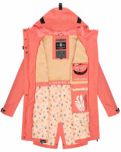 Navahoo Pfefferschote Damen Parka Coral Größe XS - Gr. 34