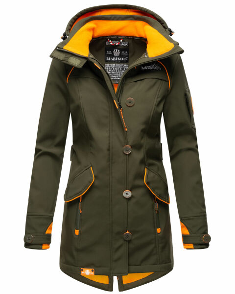 Marikoo Soulinaa Damen Softshell Jacke Olive-Gr.XS