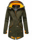 Marikoo Soulinaa Damen Softshell Jacke Olive-Gr.XS