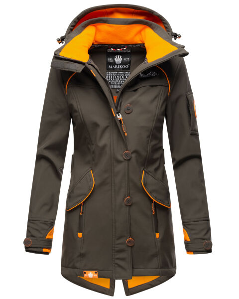 Marikoo Soulinaa Damen Softshell Jacke Anthrazit-Gr.XS