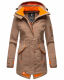 Marikoo Soulinaa Damen Softshell Jacke Taupe Grau-Gr.XS