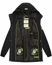 Navahoo Neophee Damen Softshell Parka Schwarz.Gr.S