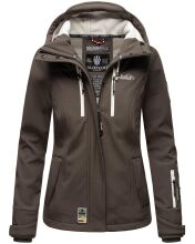 Marikoo Kleine Zicke Damen Softshell Frühling Übergangs Jacke Anthrazit Größe XXXL - Gr. 46