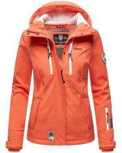 Marikoo Kleinezicke Damen Softshell Jacke Coral-Gr.XXXL