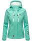 Marikoo Kleine Zicke Damen Softshell Frühling Übergangs Jacke Aqua Green Größe S - Gr. 36