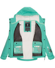 Marikoo Kleine Zicke Damen Softshell Frühling Übergangs Jacke Aqua Green Größe XXXL - Gr. 46