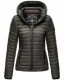 Marikoo Samtpfote leichte Damen Steppjacke Anthrazit Größe XS - Gr. 34