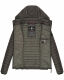 Marikoo Samtpfote leichte Damen Steppjacke Anthrazit Größe XS - Gr. 34