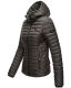 Marikoo Samtpfote leichte Damen Steppjacke Anthrazit Größe XL - Gr. 42