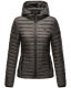 Marikoo Samtpfote leichte Damen Steppjacke Anthrazit Größe XL - Gr. 42