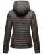 Marikoo Samtpfote leichte Damen Steppjacke Anthrazit Größe XL - Gr. 42