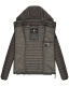 Marikoo Samtpfote leichte Damen Steppjacke Anthrazit Größe XL - Gr. 42