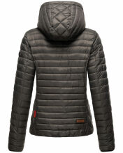 Marikoo Samtpfote leichte Damen Steppjacke Anthrazit Größe XXL - Gr. 44