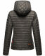 Marikoo Samtpfote leichte Damen Steppjacke Anthrazit Größe XXL - Gr. 44