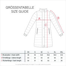 Marikoo Armasa lange Damen Winter Steppjacke Dunkel Schoko Größe M - Gr. 38